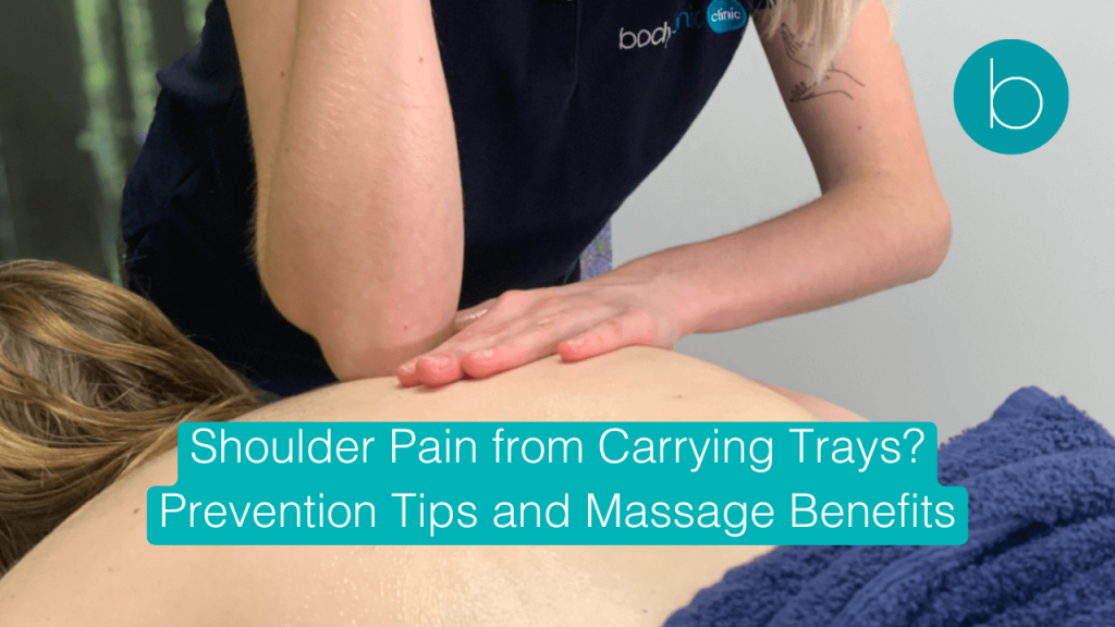 Patient receiving massage treatment at Bodytonic Clinic in London, Canada Water SE16 and Stratford E15 E20