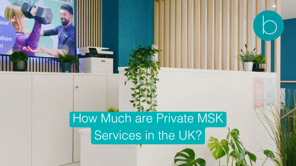 Patient receiving MSK service at Bodytonic Clinic in London, Canada Water SE16 and Stratford E15 E20