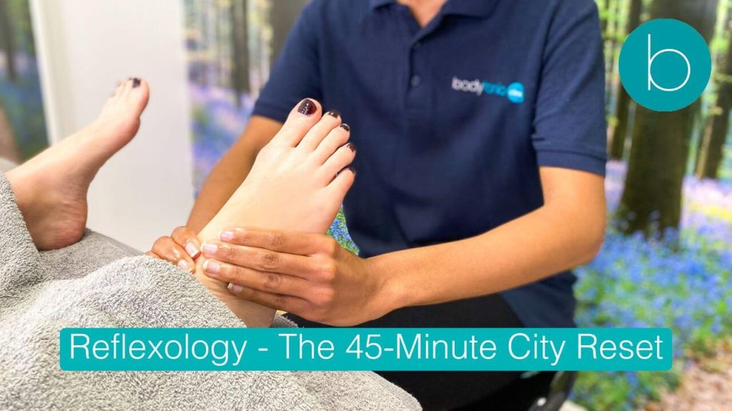 Reflexology treatment at Bodytonic Clinic, conveniently located for London Bridge, City of London, and Canary Wharf professionals.